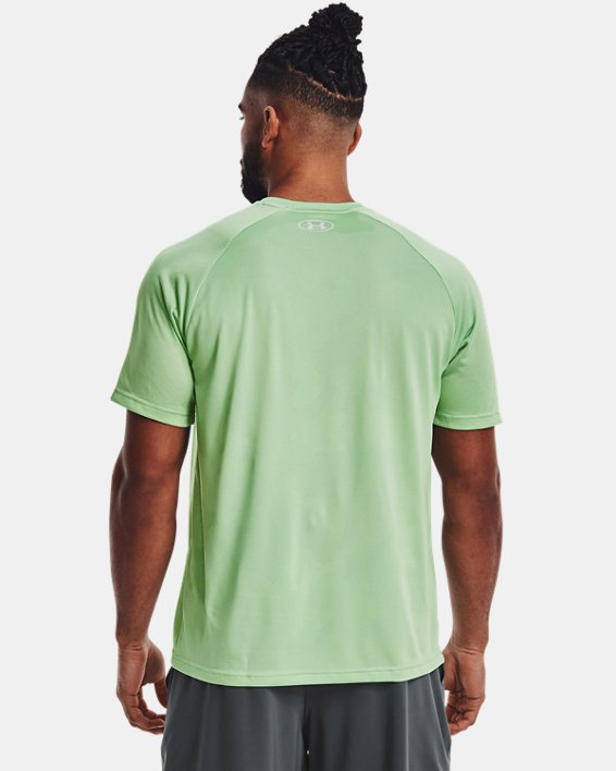 Men's UA Velocity Jacquard Short Sleeve, Green, pdpMainDesktop image number 1